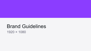 Brand Guidelines