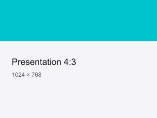 Presentation 4:3